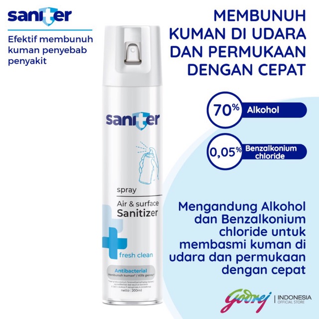 Saniter sanitizer aerosol