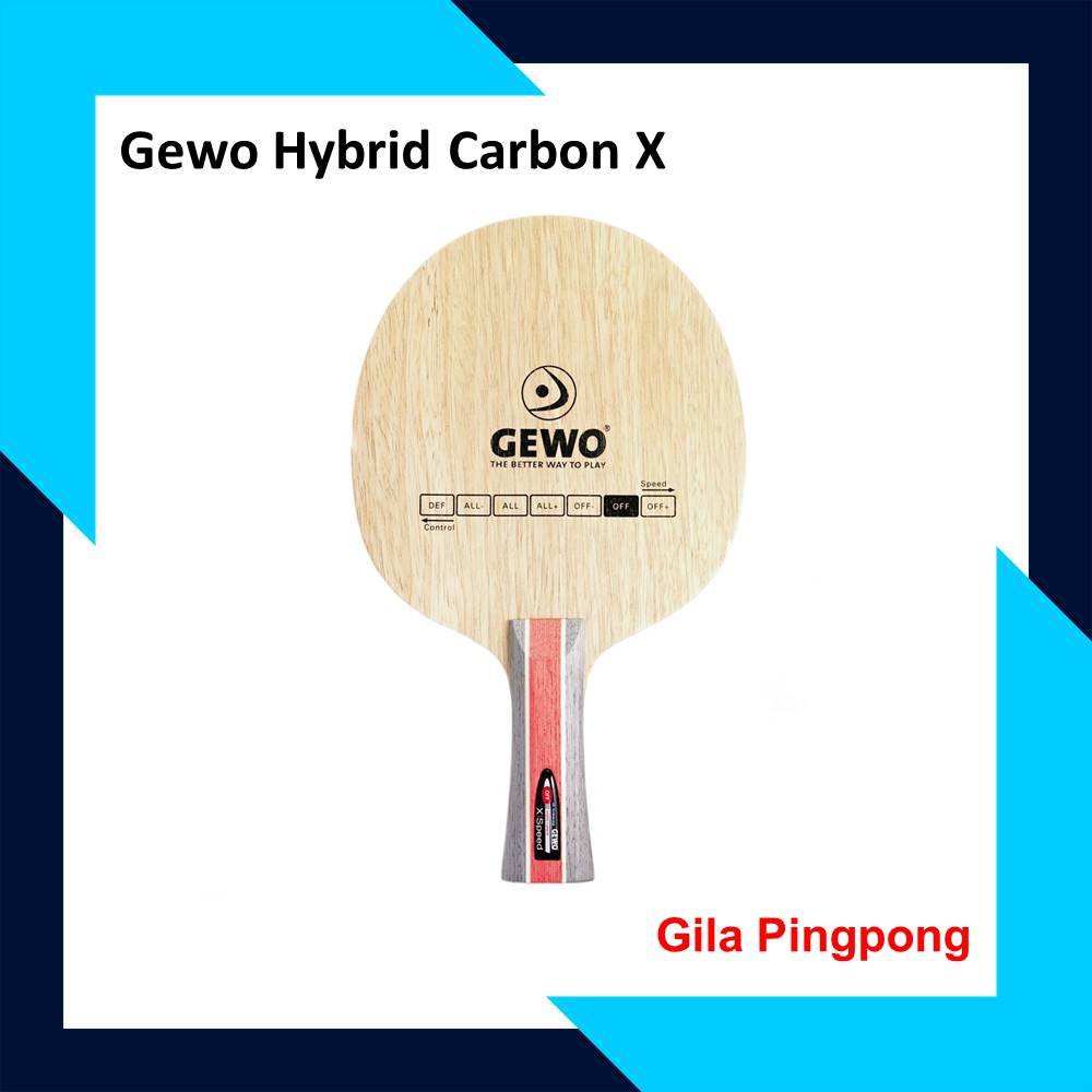 Gewo Hybrid Carbon X Speed Blade Kayu Bet Tenis Meja Bat Pingpong