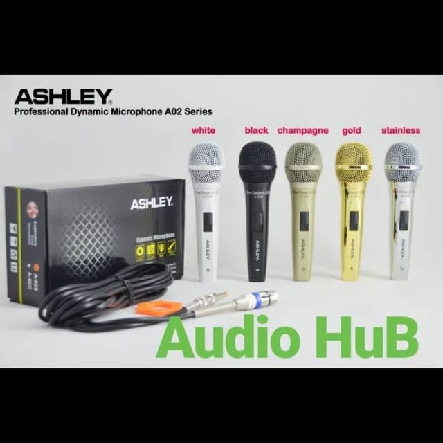 MIC KABEL ASHLEY A02 DYNAMIC MICROPHONE ASHLEY A 02