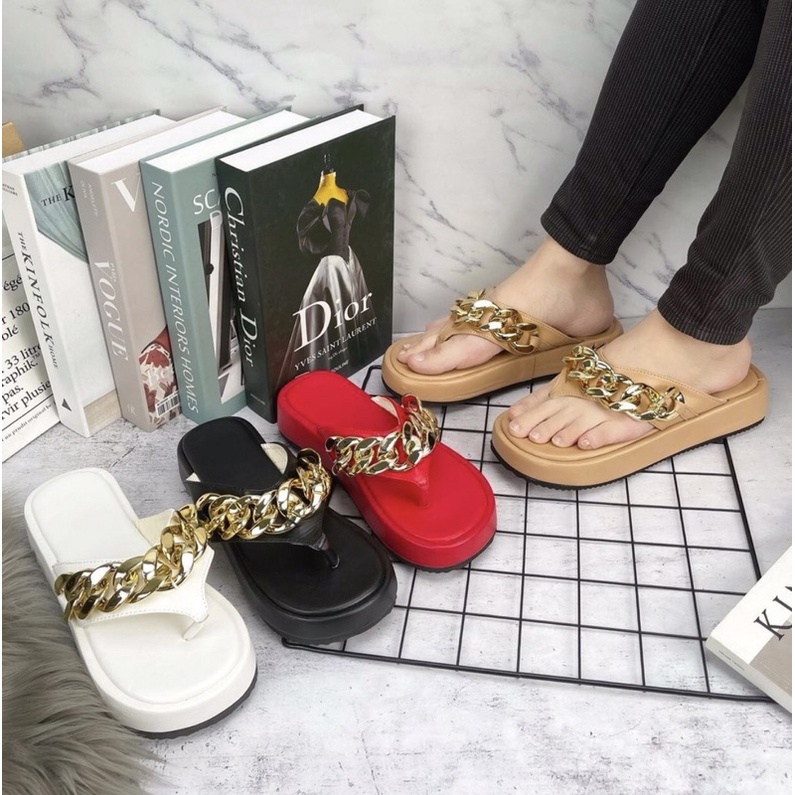 wedgesjepit z666 sepatu sendal wanita import realpict