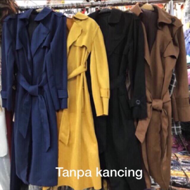 COAT SUEDE IMPORT TERMURAH!!! JAKET SUEDE - BLAZER SUEDE (LEBIH PANJANG!!!)