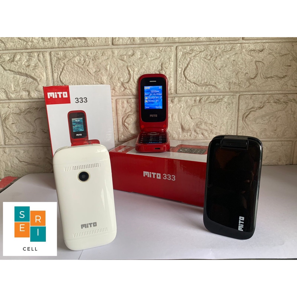 MITO Flip Lipat 333 Dual SIM Bergaransi (FM Radio Bluetooth Camera dan Video Recorder)