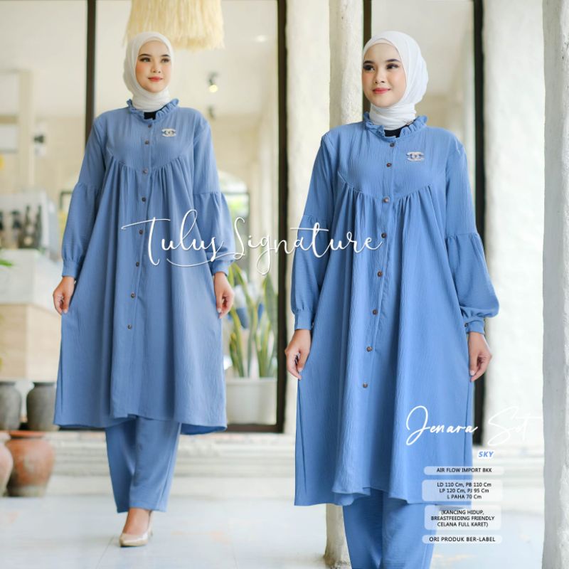 JENARA SET BY TULUS SIGNATURE / ONESET WANITA MUSLIMAH / Setelan LD110