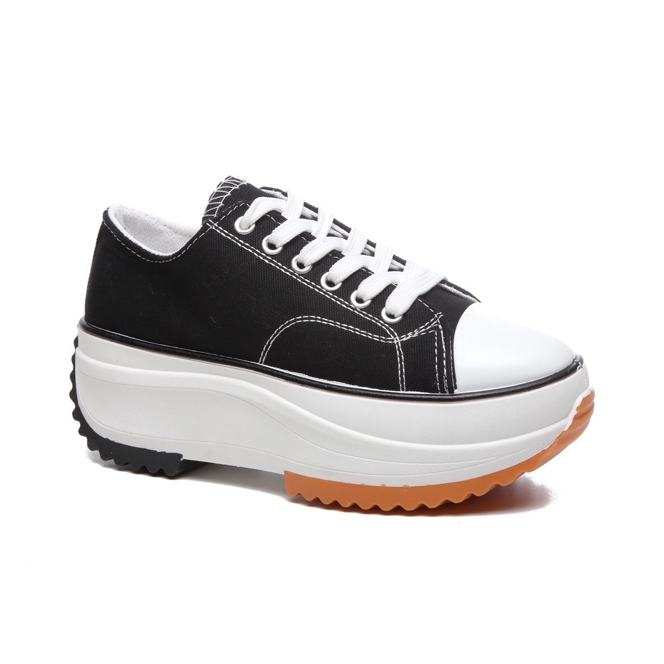 Jinyoung Low Sepatu Sneakers Wanita Sport Shoes Black 561