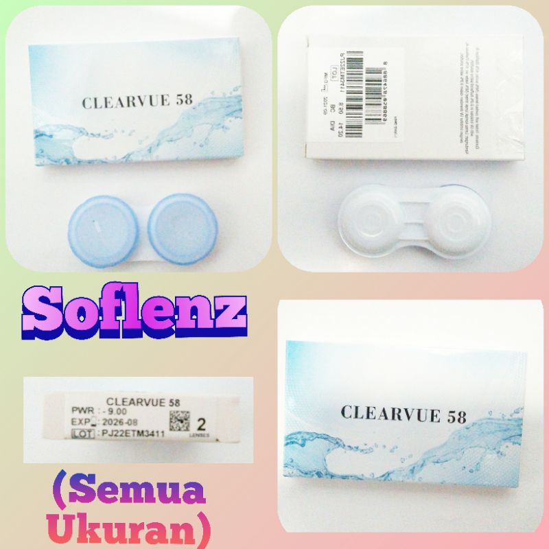 Jual Soflenz  Lensa Kontak Semua Ukuran Normal/ Plano Minus Plus Silinder