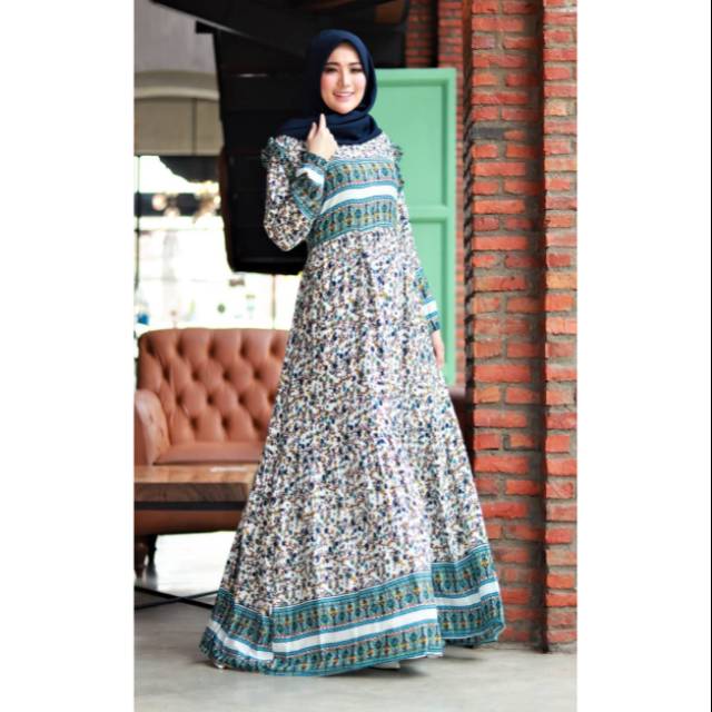 DAILY DRESS AUFA WHITE KATUN RAYON