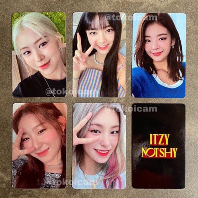Photocard ITZY NOT SHY Selfie Ver | Yeji Yuna Lia Ryujin Chaeryoung