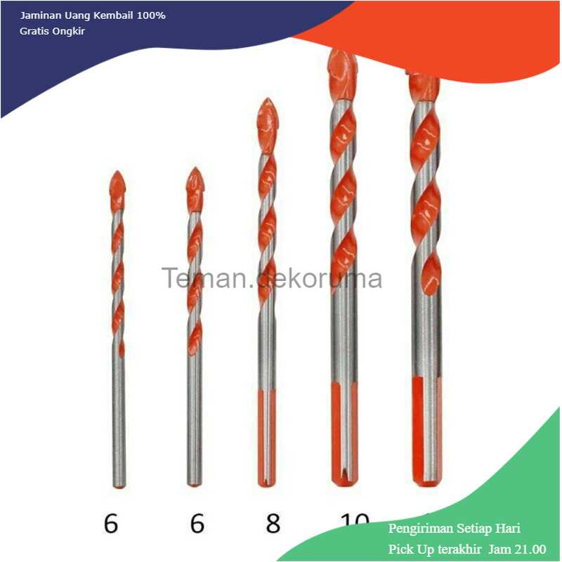 TD-DFA Balight Mata Bor HSS Twist Drill Bit 6-12mm 5 PCS - BA-H21