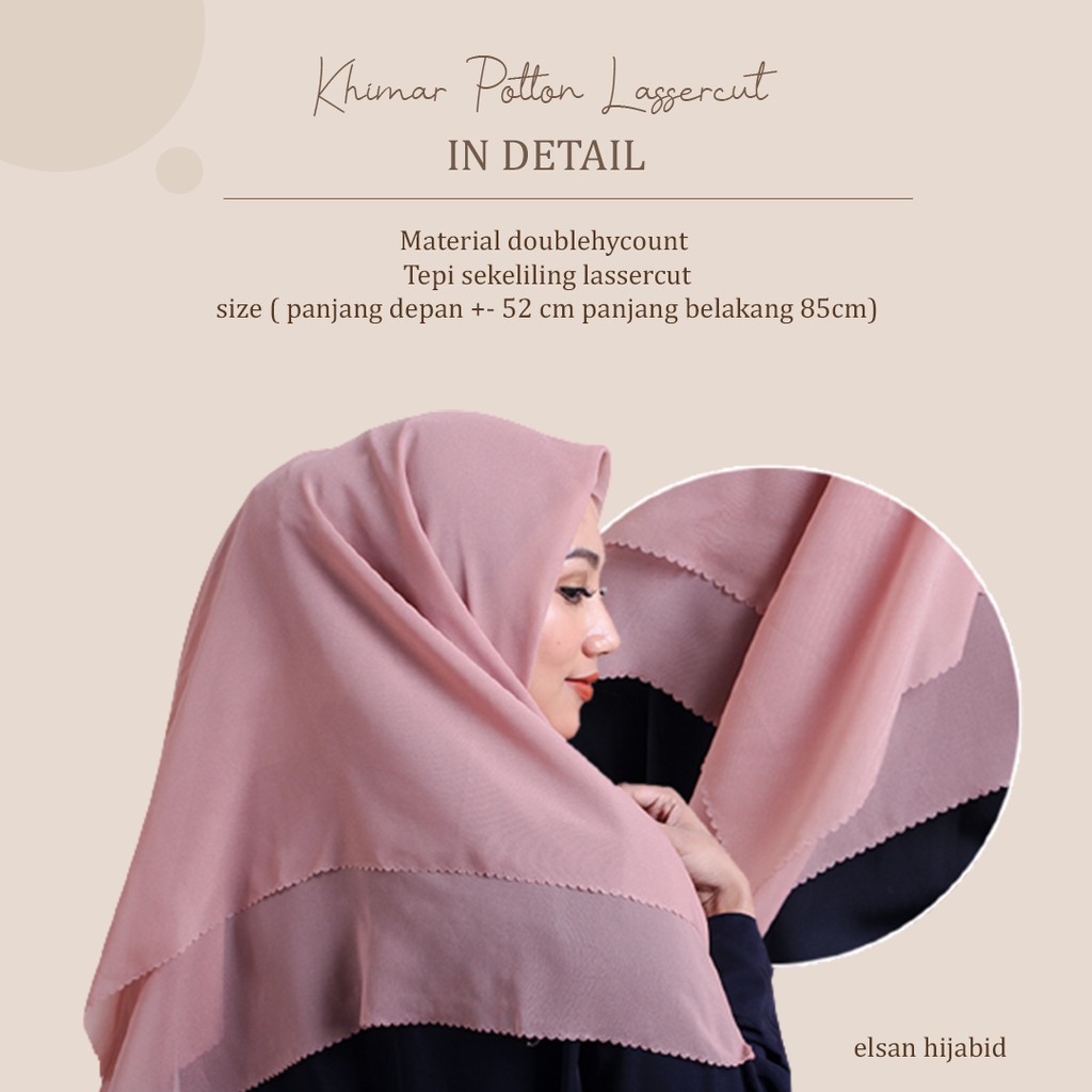 Khimar potton lassercut