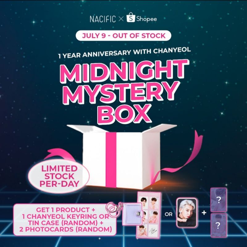 DISCOUNT [COD]NACIFIC X CHANYEOL MYSTERY BOX PC PHOTOCARD CHANYEOL NACIFIC
