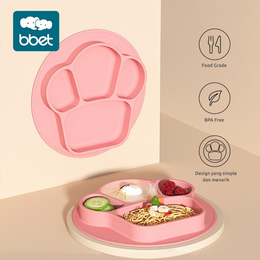 BBET Baby Silicone Divided Plate / Piring Sekat Silikon