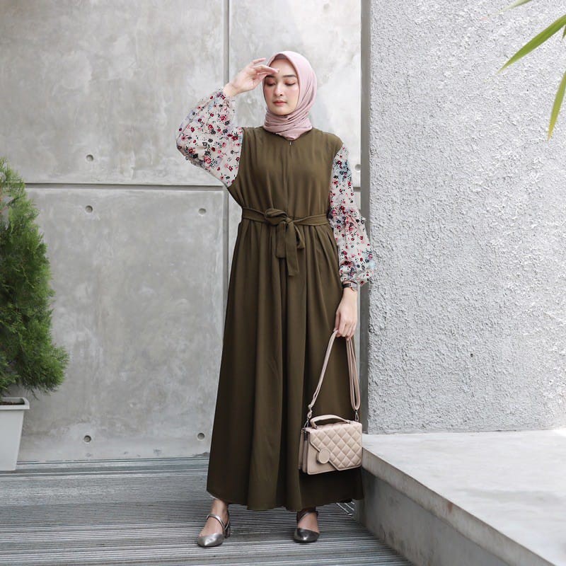 Rasel maxi dres Gamis Fashion Muslim terbaru SIZE M LMZ Officia Store-1