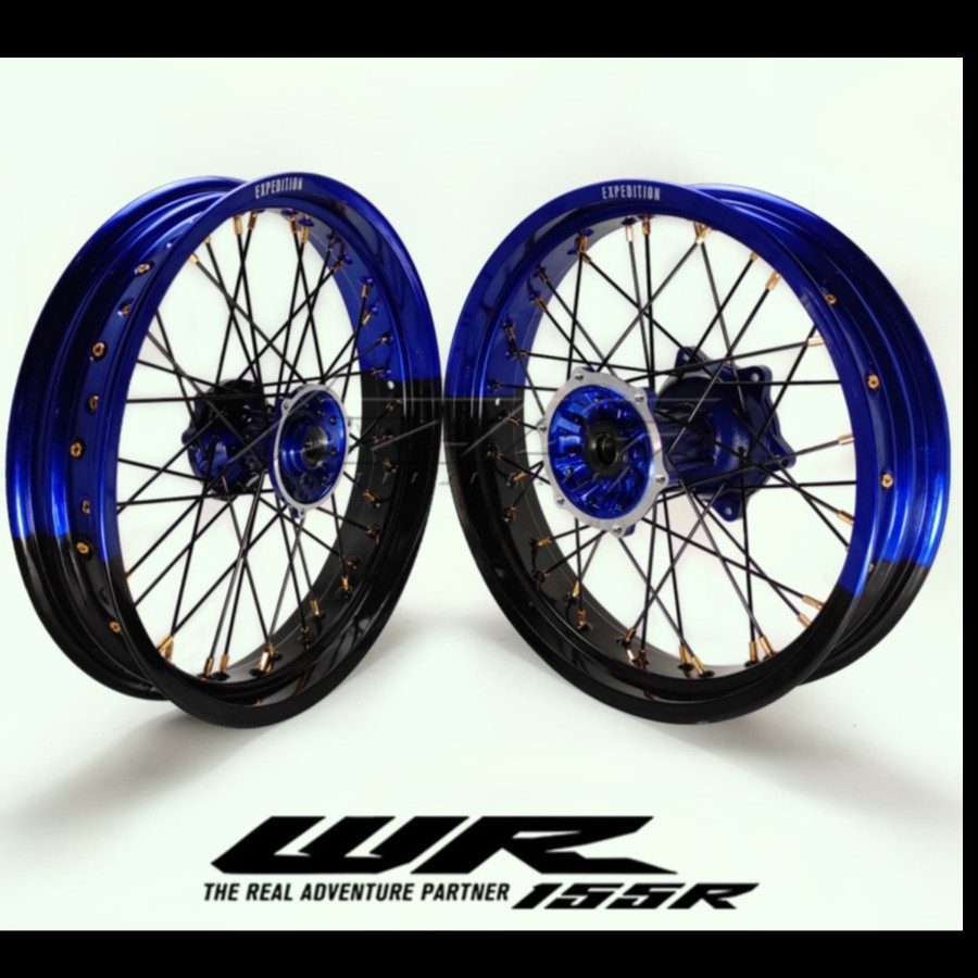 Velg Supermoto Yamaha WR Blue Black - velg set