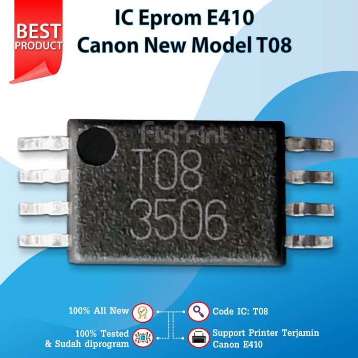 IC Eprom Canon E410 New Model T16, IC Eeprom Reset Counter Canon E410