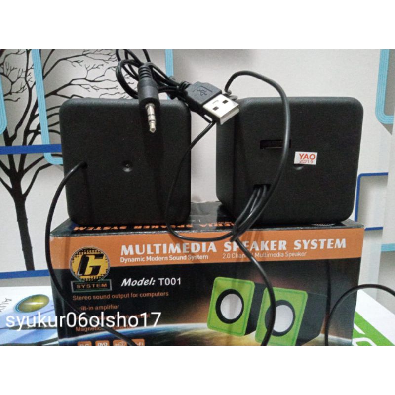 Speaker Salon Multimedia Model 101Z For Komputer Laptop Notebook Pc Hp Mini Aktif Kabel