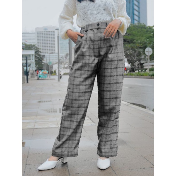 YUMMI KOREAN TARTAN PANTS