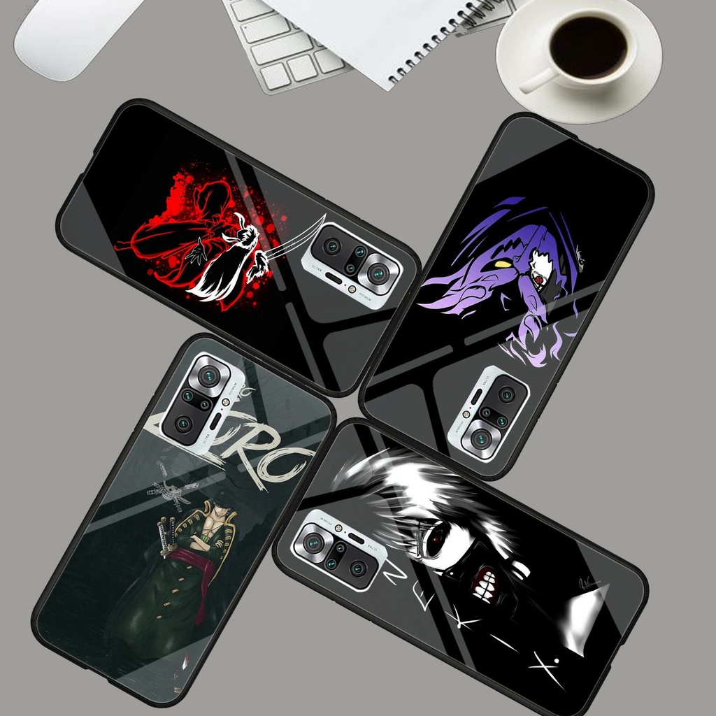 [M51] CASE GLOSSY XIAOMI REDMI NOTE 10S  NOTE 10 NOTE 10PRO TERBARU kesing kaca Case Glass - Case Ki