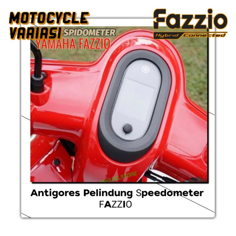 Stiker pelindung speedometer Fazzio transparan