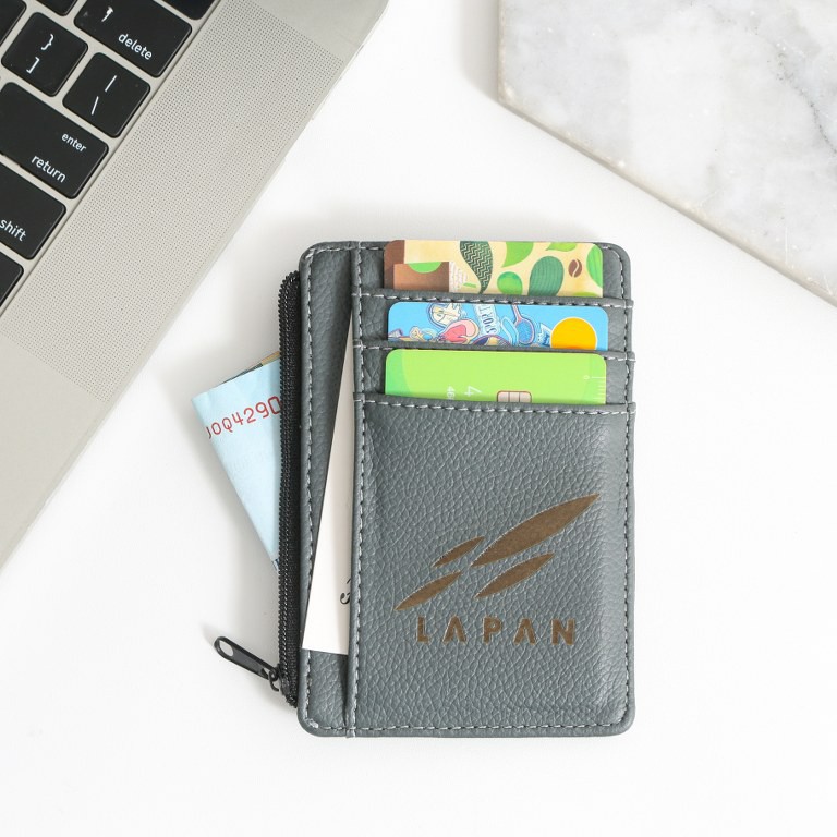 CARD HOLDER TEMPAT KARTU DOMPET 6 SLOT DENGAN 2 EXTRA SLOT + 1 SLOT UANG FREE GRAVIR/ MAGNUS