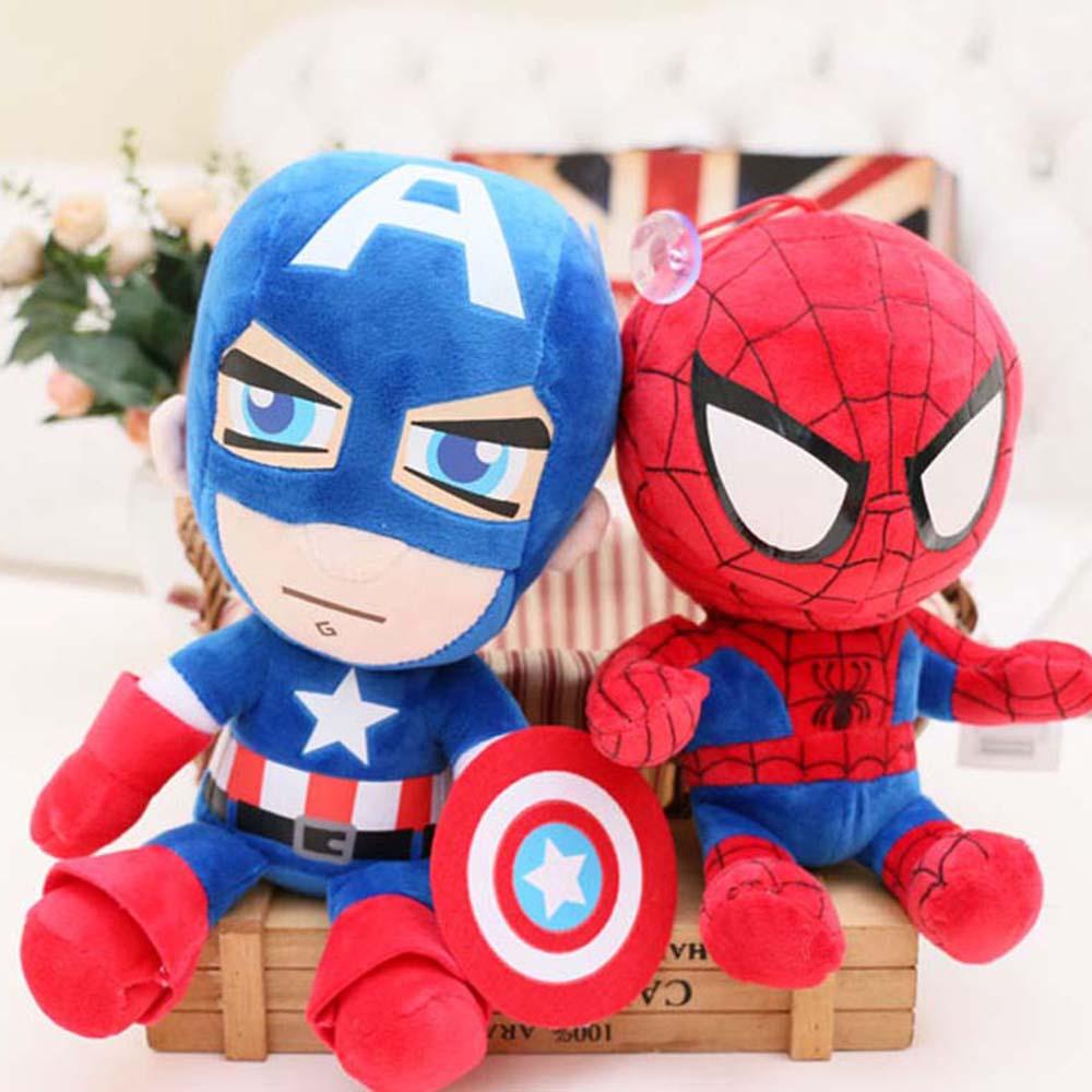 Quinton Marvel Avengers Untuk Anak Mainan Lembut Iron Man Captain America Batman Spiderman Mainan Mewah