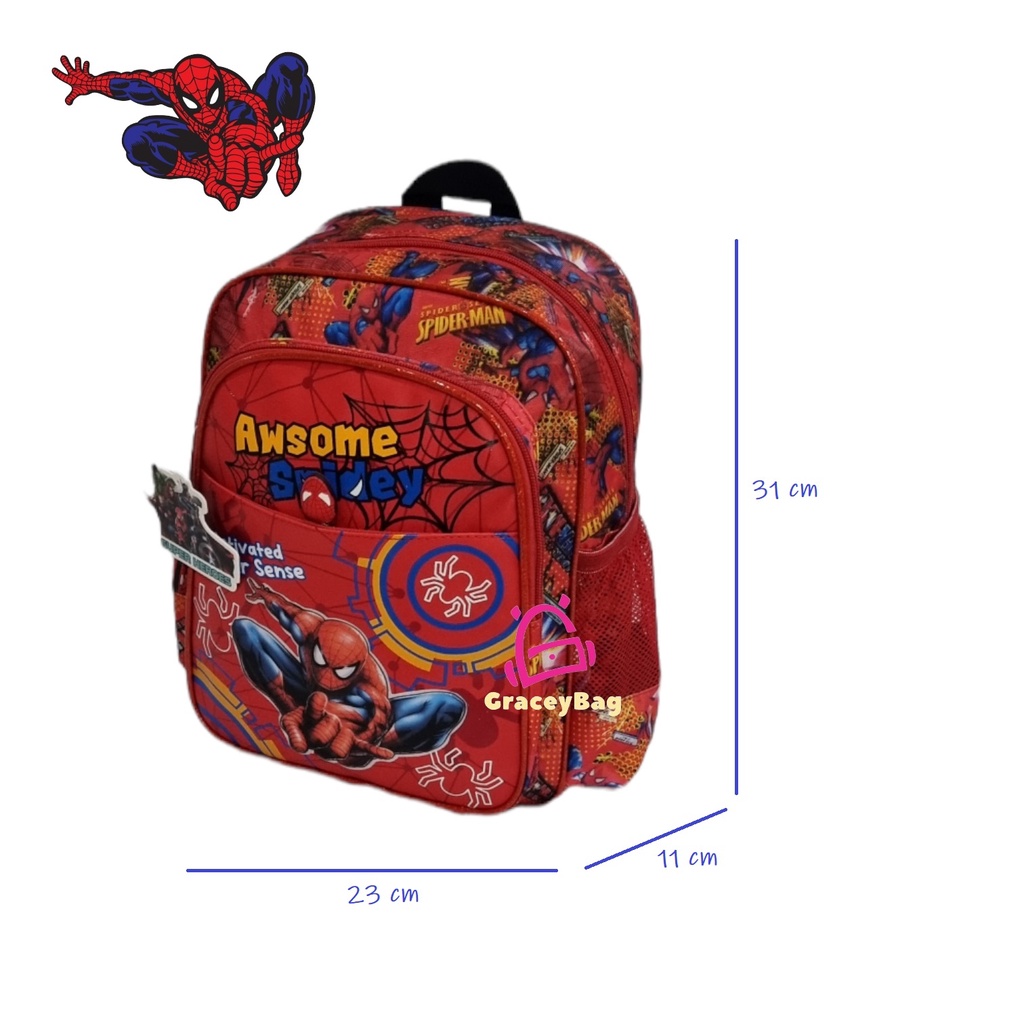 GB-40077E/48777E Tas Ransel Sekolah Anak Laki-laki TK/PAUD Spiderman