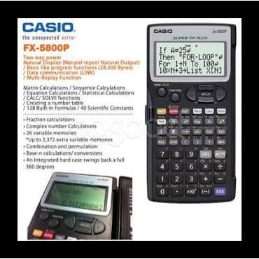

Diskon Casio Calculator Fx 5800 P Programmable Scientific Terbaru