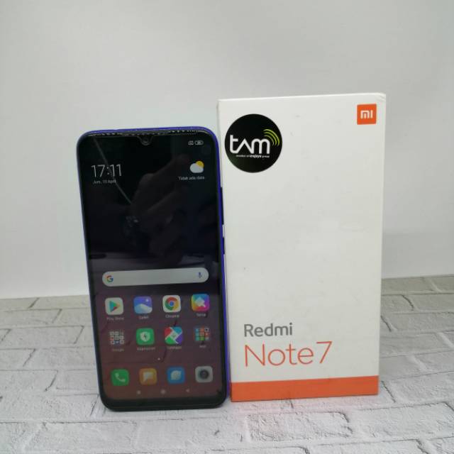 XIAOMI REDMI NOTE 7 RAM 3GB ROM 32GB (SECOND) FULLSET GARANSI RESMI TAM