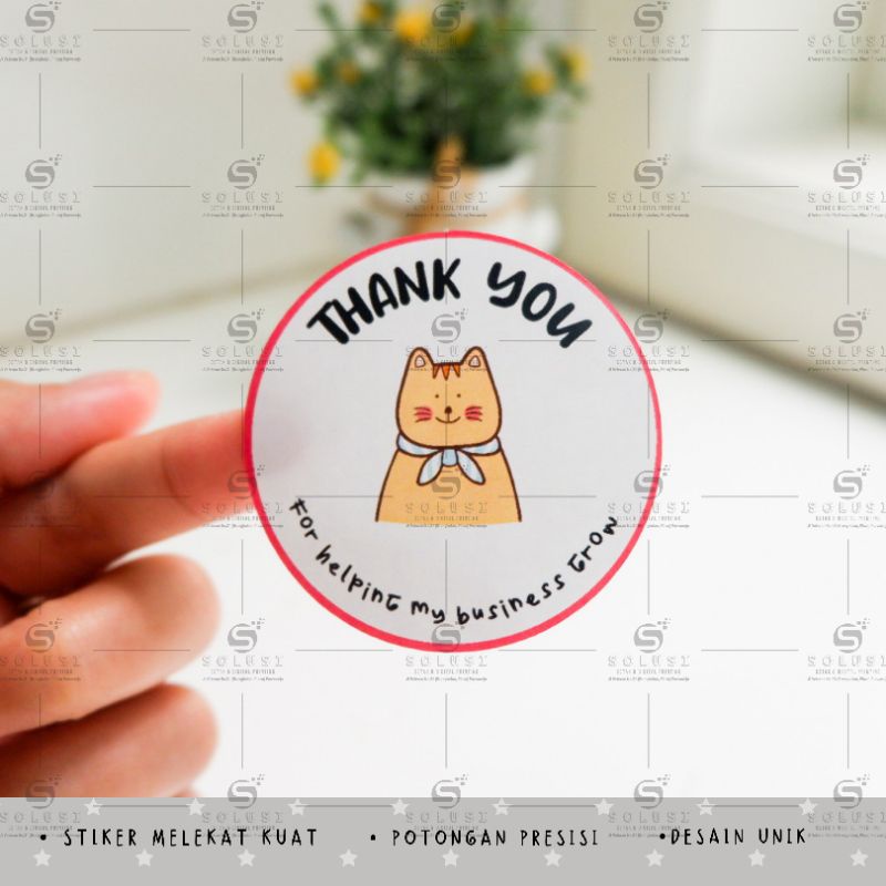 

Stiker Thank You / Thanks Stiker / Stiker kemasan / Stiker Olshop