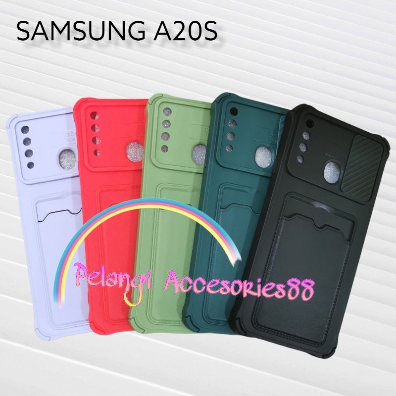 CASE SAMSUNG A20S SOFTCASE SLEDING WARNA WARNI