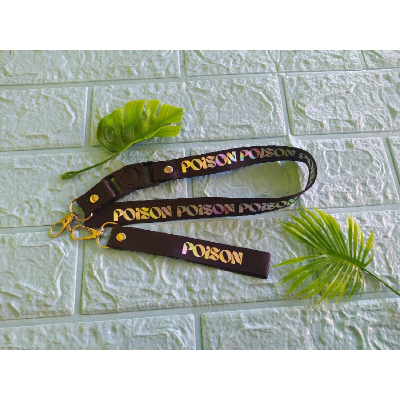 POISON strap lanyard POISON hologram