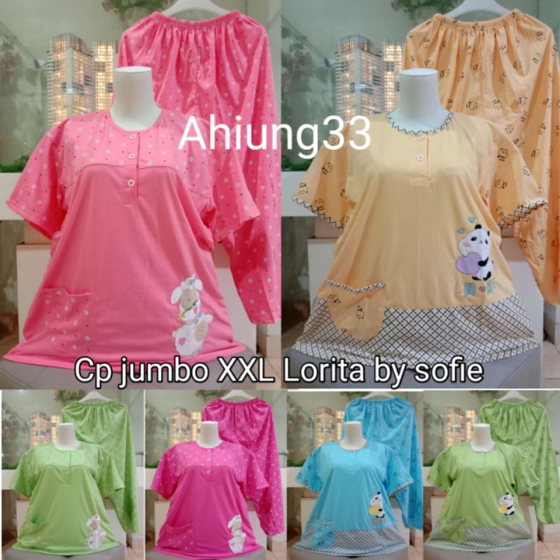 Babydoll Cp Jumbo XXL Lorita/baju tidur wanita dewasa/piyama by sofie