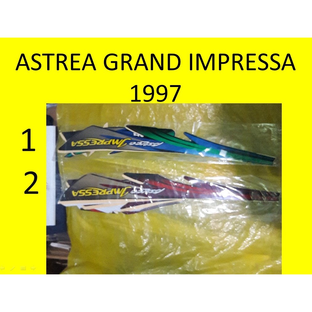 Astrea Grand Impressa 1997 Honda Sticker Striping Stripping Stiker List