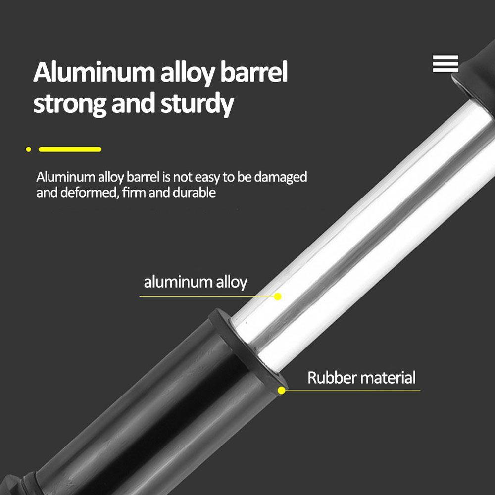 Lanfy Pompa Sepeda Aluminium Tahan Lama Schrader Presta Valve Multi-Fungsi Pompa Ban Sepeda Gunung Pompa Bersepeda