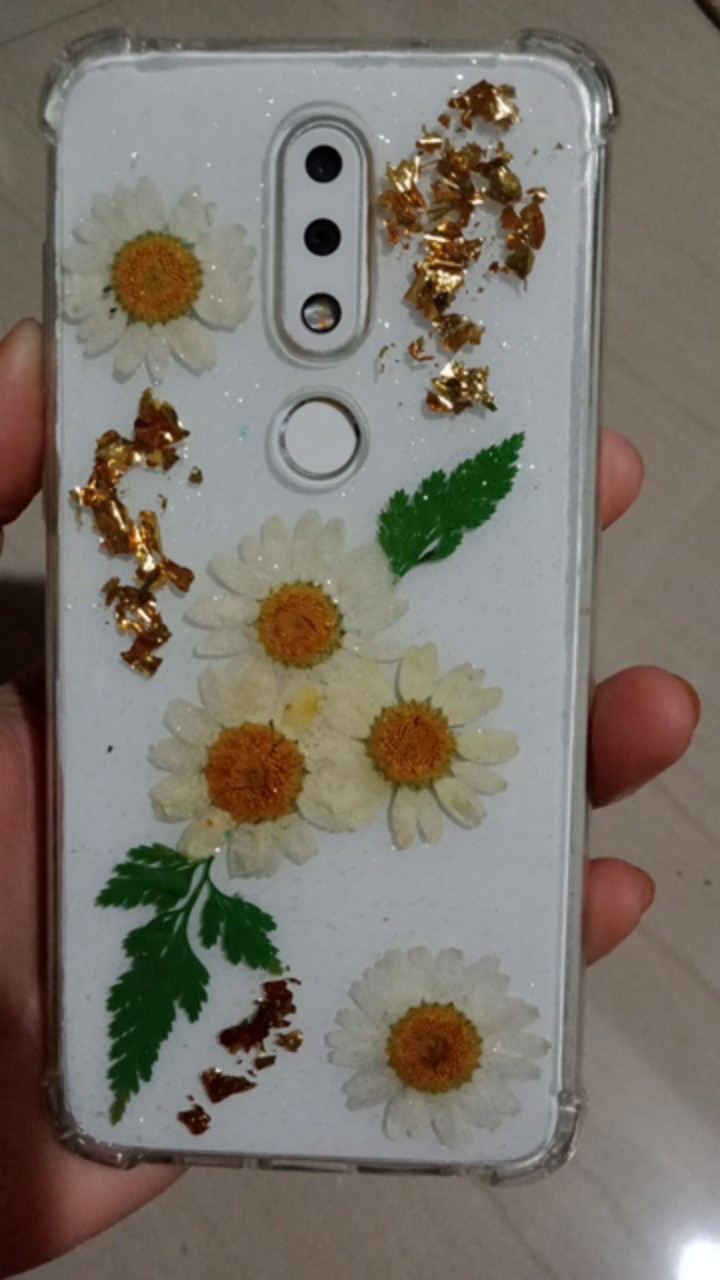 Custom Case Resin Dried Flower Lemon Stiker