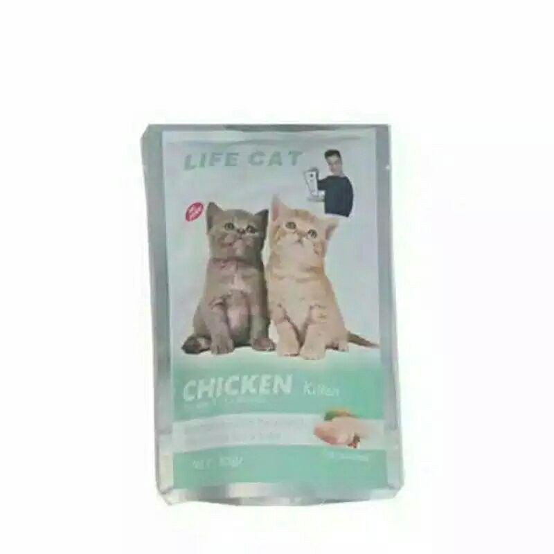 Makanan Kucing Basah Life Cat Pouch 85Gram