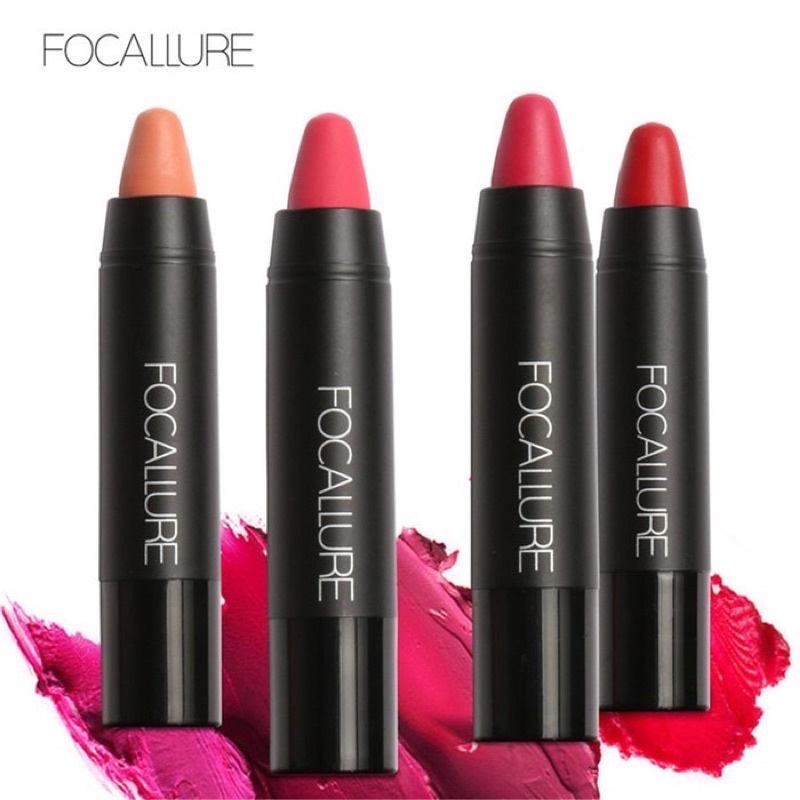 Focallure 19 Colors Warna Matte Crayon Lipstick FA22 FA 22 Original 100%