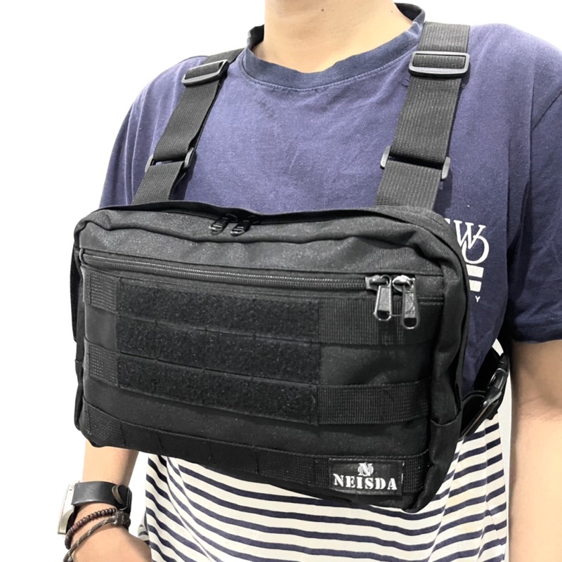 CHEST RIG BAG ORIGINAL NEISDA V041 / TAS DADA PRIA ORIGINAL NEISDA BLACK