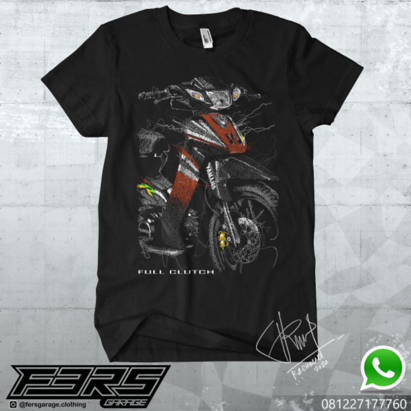 Kaos F1ZR 2004 Orange Hitam