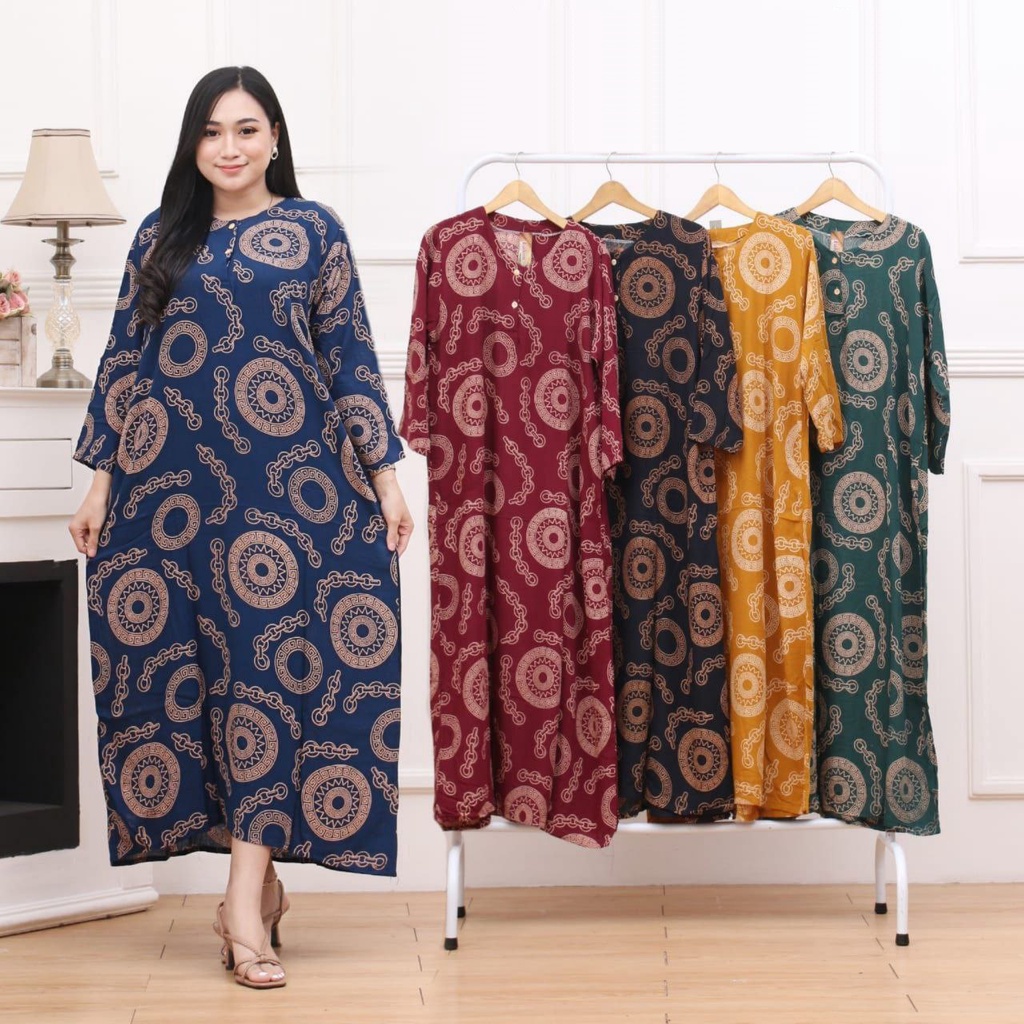 DASTER PANJANG BUSUI - DADA KANCING PANJANG SEMATA KAKI KEKINIAN ADEM MURAH LENGAN PANJANG-CBT - Rantai