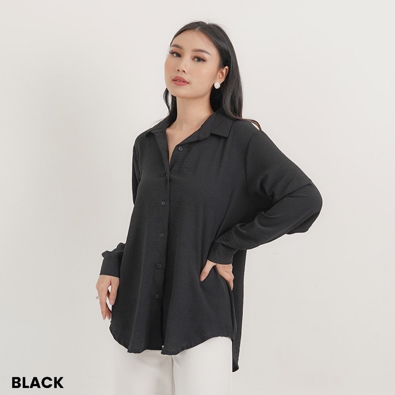 Kemeja Oversized Airflow Clover Blouse Atasan