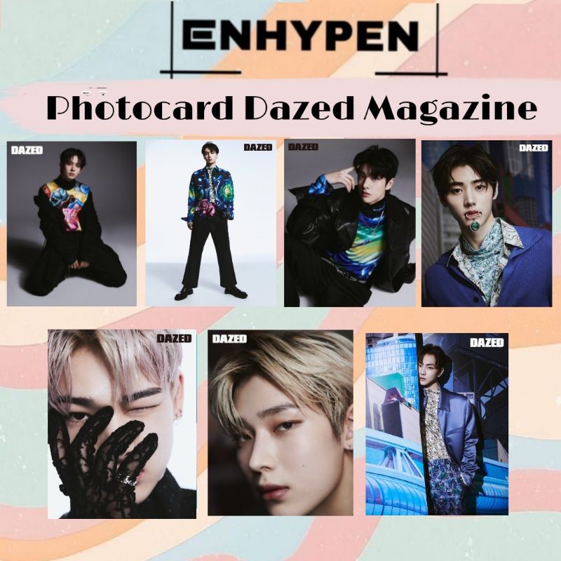 Photocard Enhypen Unofficial Dazed Magazine