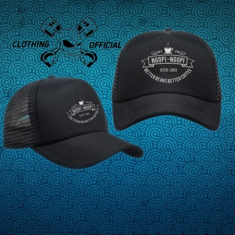 topi trucker ngopi ngopi ll topi santuy