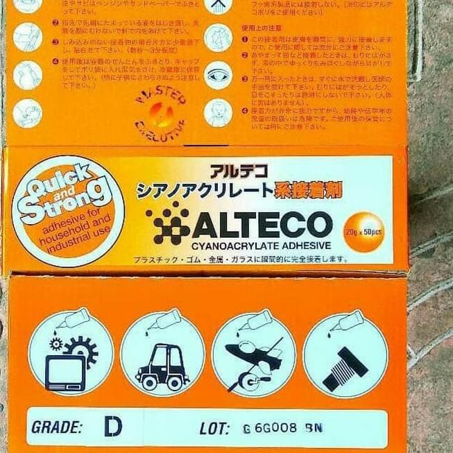 

â NEW STOCK >>>> Lem Alteco Botol Japan Lem Tipe Type D Cor 20g â