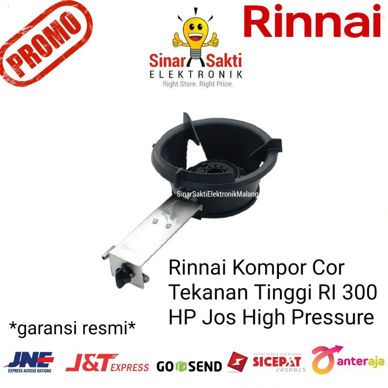 Rinnai Kompor Cor RI300HP Tekanan Tinggi RI 300 HP Jos Komersial High Pressure Komersil Garansi Resmi Malang Rinai