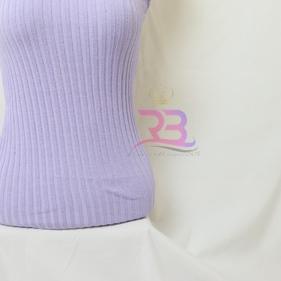 ☚ Turtle Neck Tanktop Rajut / Tank top kerah tinggi rajut wanita / Inner Manset ♞