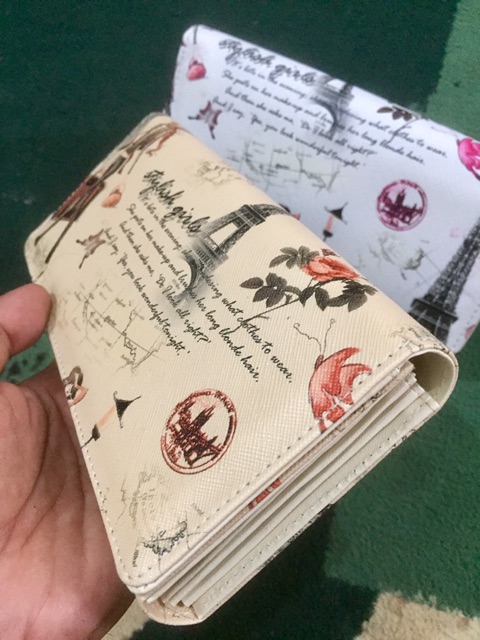 Dompet mamah muda model Classic bahan teiga motif Paris #dompet #dompetwanita #dompetperempuan-1
