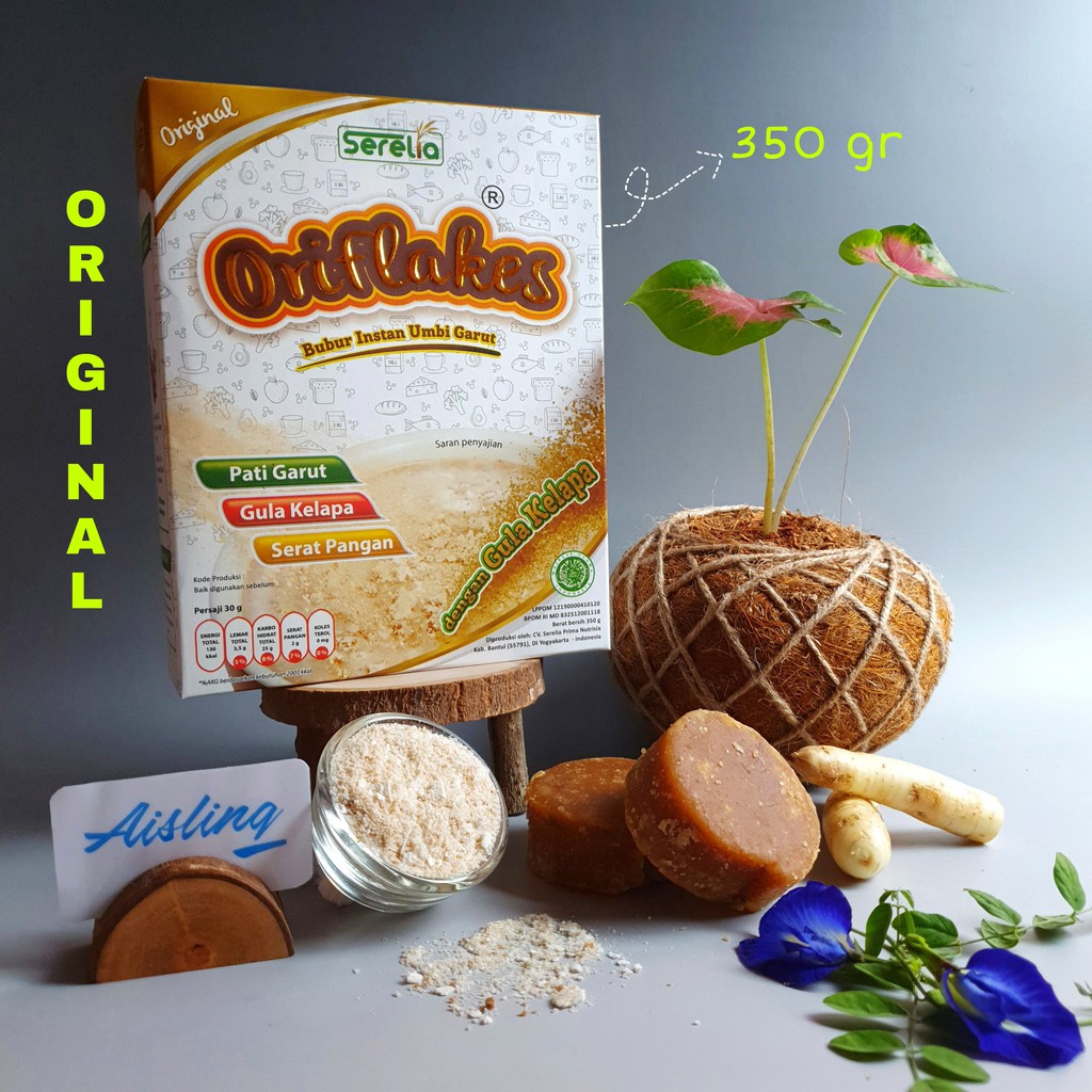 

Oriflakes ORIGINAL sereal umbi garut Asam Lambung Maag Gerd 350g