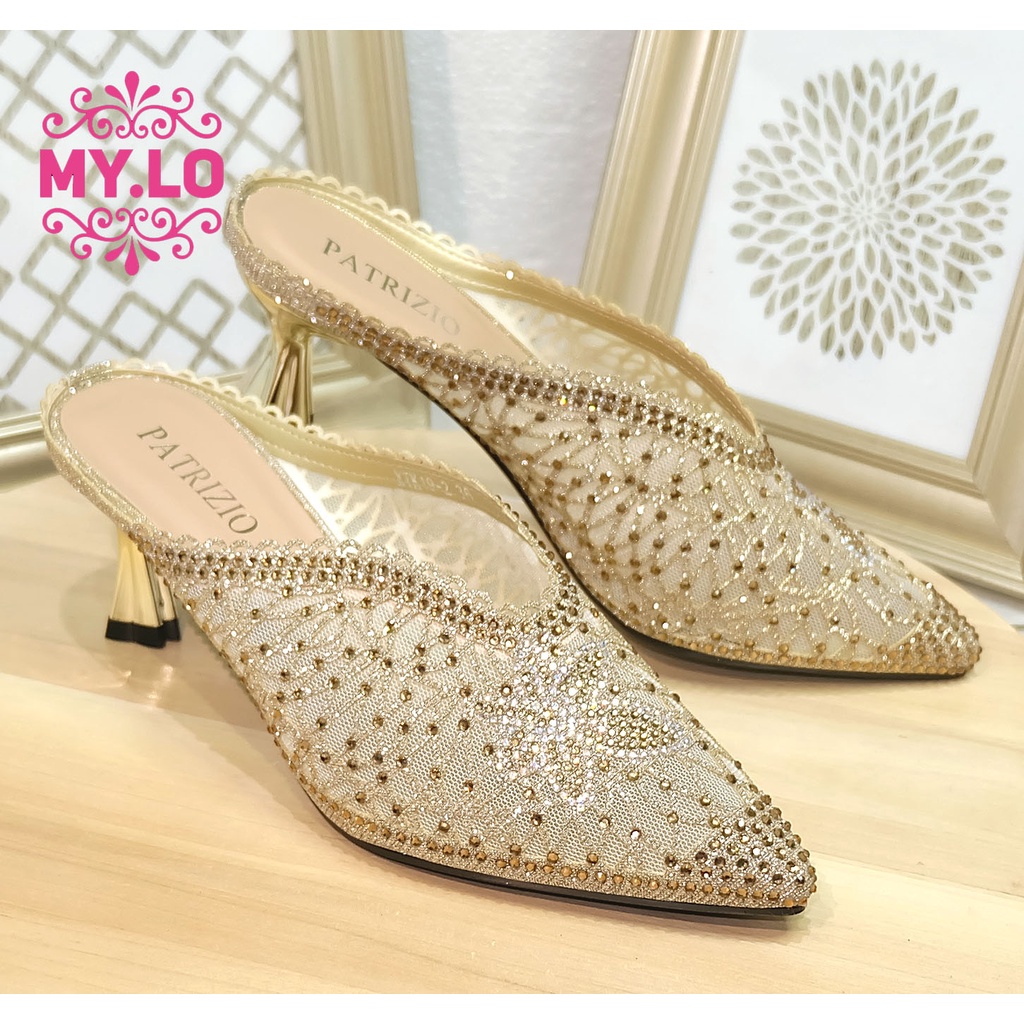 SANDAL PESTA WEDGES SELOP KEBAYA WEDDING WANITA IMPORT 5063