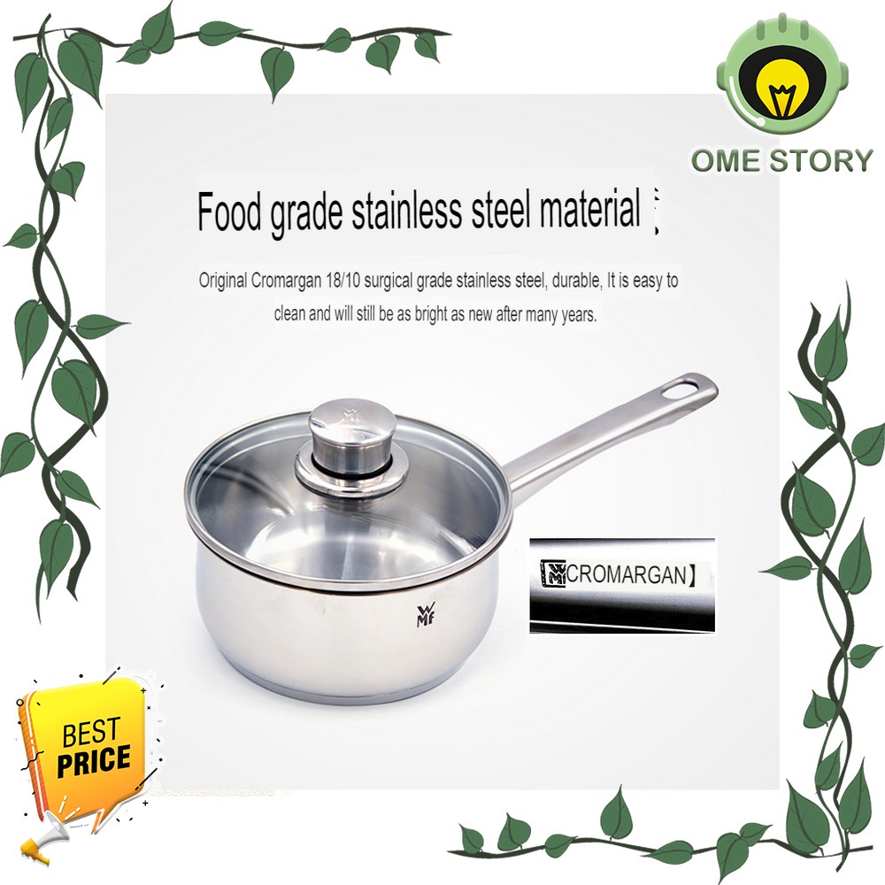 Pot with Lid WMF Diadem Plus Saucepan 16cm Stainless Steel Panci Anti Lengket Gagang Tahan Panas Cro