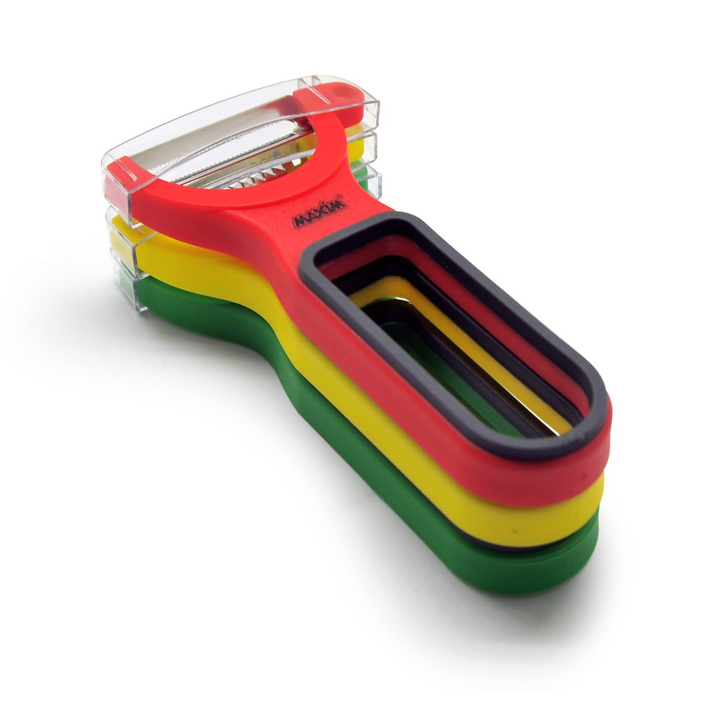 Maxim Tools Multifunction Peeler 3pcs Set Alat Pengupas Sayur / Buah / Bahan Makanan Stainless-3